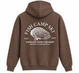 FISH CAMP SKI HOODIE EXTRA WARM CHOCOLATE