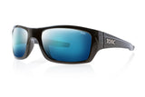 TONIC EYEWEAR TRAKKER MATT BLACK BLUE MIRROR